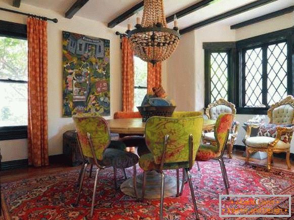 Indian interior design with eclectic furniture