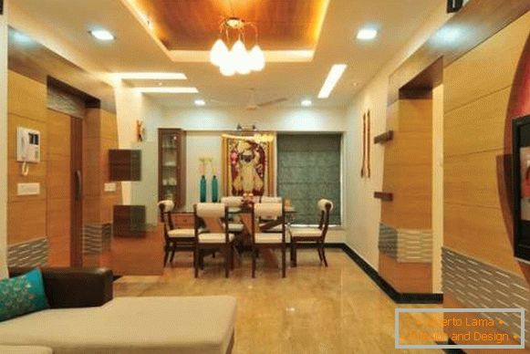 Interior of an apartment in modern Indian style - photo
