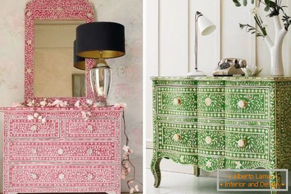Furniture with own hands for interior in Indian style