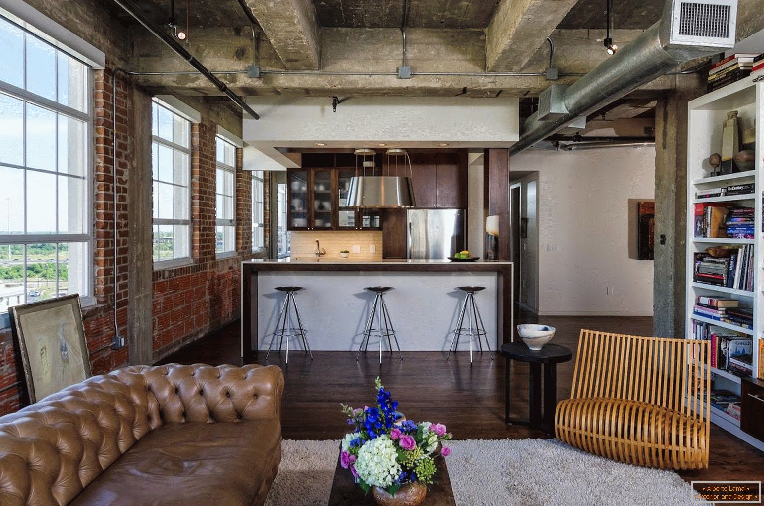 Apartment in industrial style