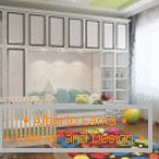 Closet and sofa in the nursery