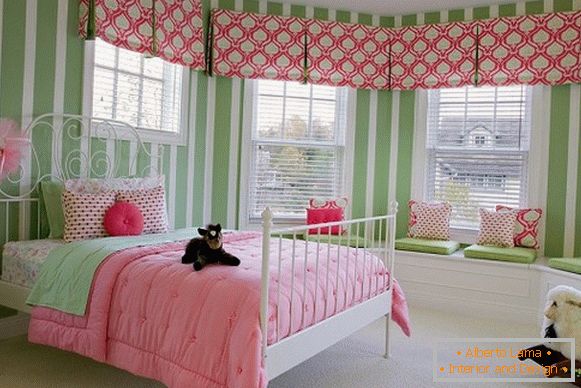 красивый interior of a children's room for a girl photo