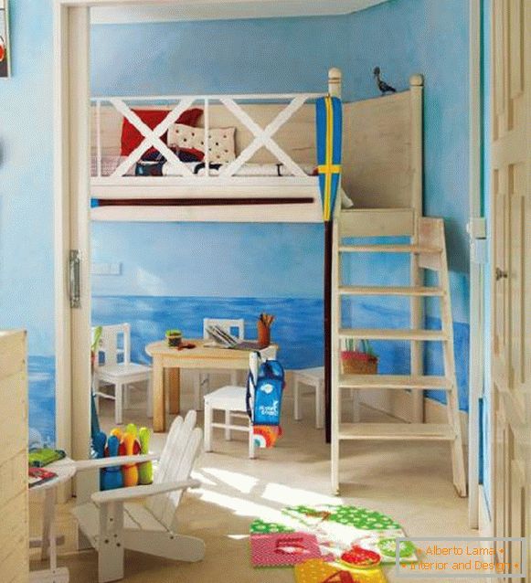 interior of a children's room for two boys photo, photo 23