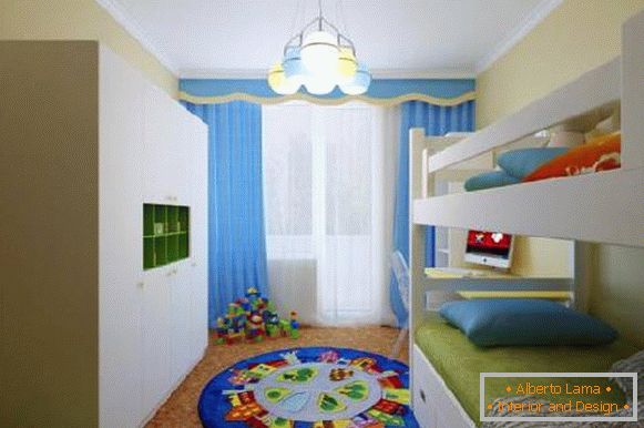 interior of a small children's room for two children, photo 53