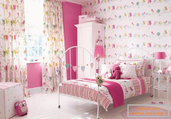 милый розаовы interior of a children's bedroom для девочки