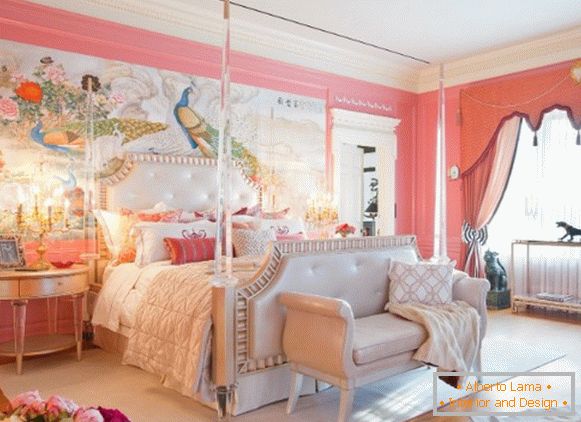 роскошный interior of a children's bedroom для девочки в классическом стиле