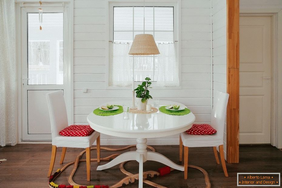Scandinavian style в интерьере дома из бруса