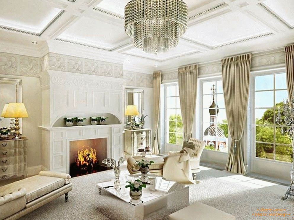 Living room in a modern classic style