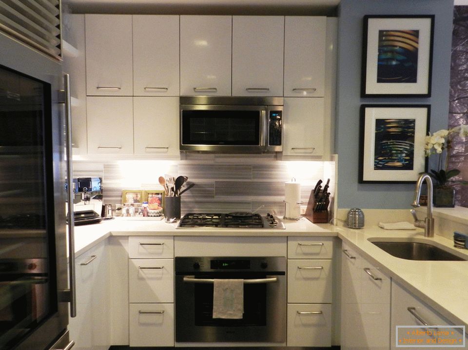Kitchen bachelor apartment in Manhattan