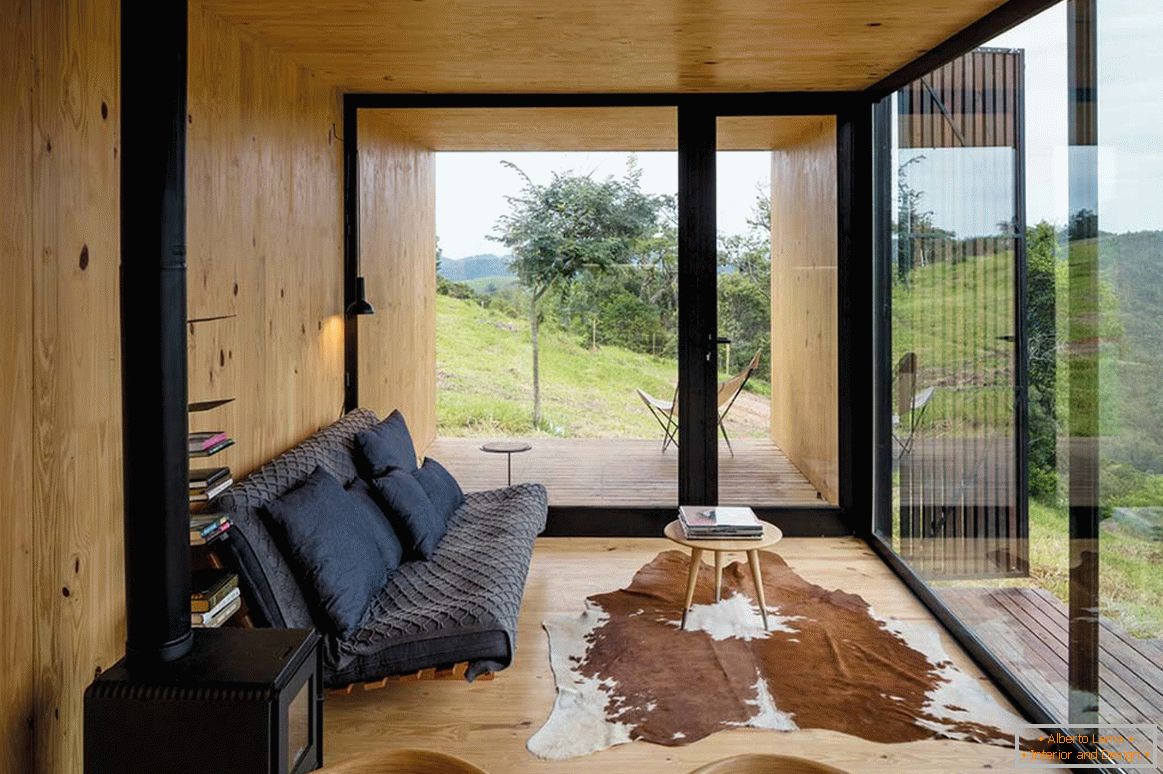 Interior of the living room in a small house