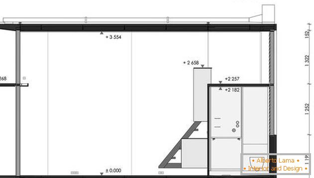The layout of a small house