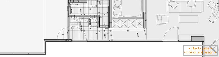 The plan of a small apartment in Hong Kong