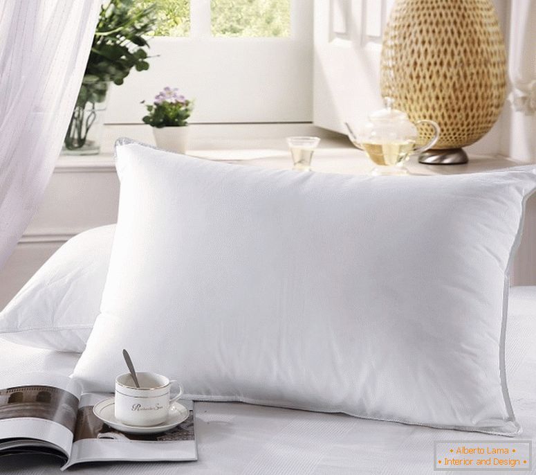 White bed on the bed
