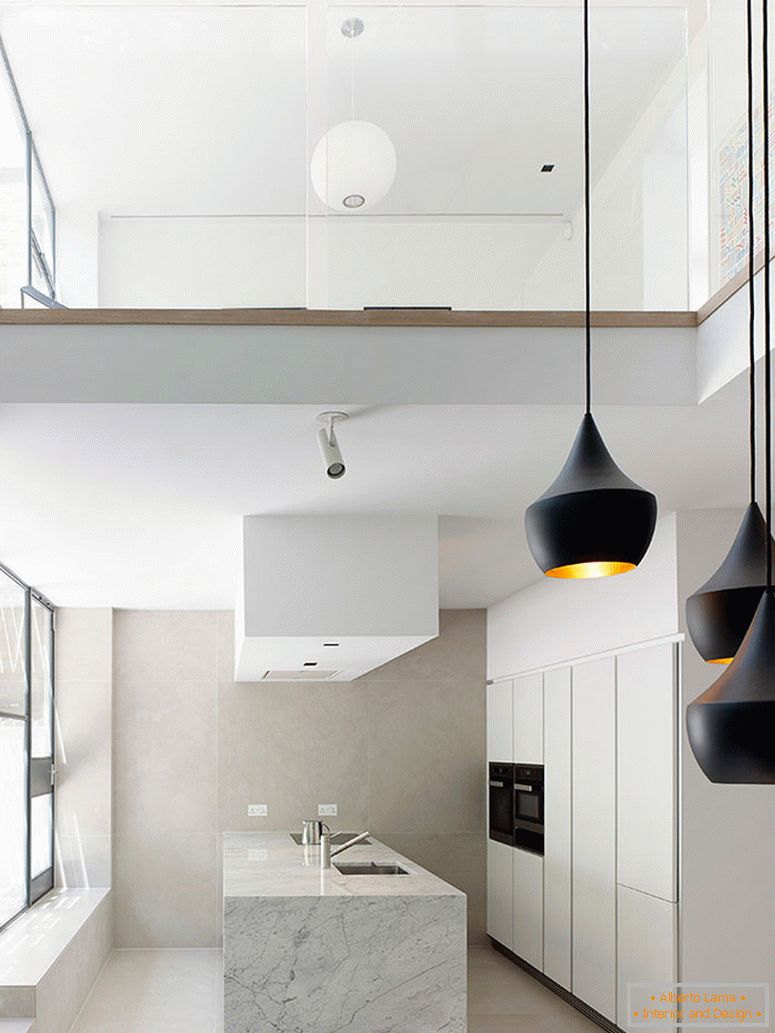 Kitchen interior in a small house