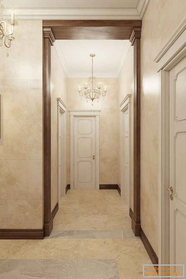 Interior design of the hallway