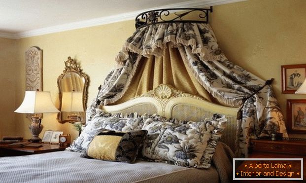 photo of the bedroom in the French style