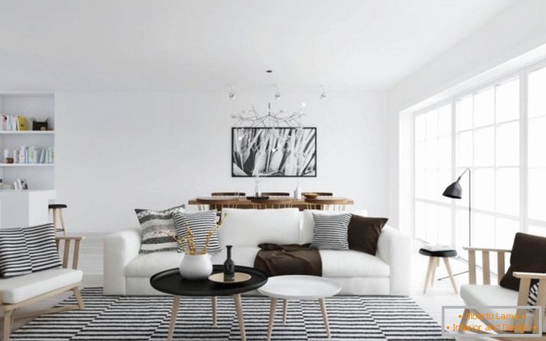 Interior in white style - the best photo of design ideas in