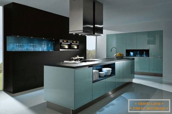 Modern high-tech style - kitchen photo