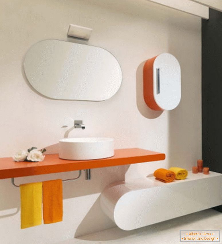 beauty-white-concept-home-interior-design-for-contemporary-with-orange-floating-rack-has-a-porcelain-vessel-sink-and-towel-racks-plus-oval-wall-mirror-frameless-with-new-bathrooms-ideas-and-luxury-ba
