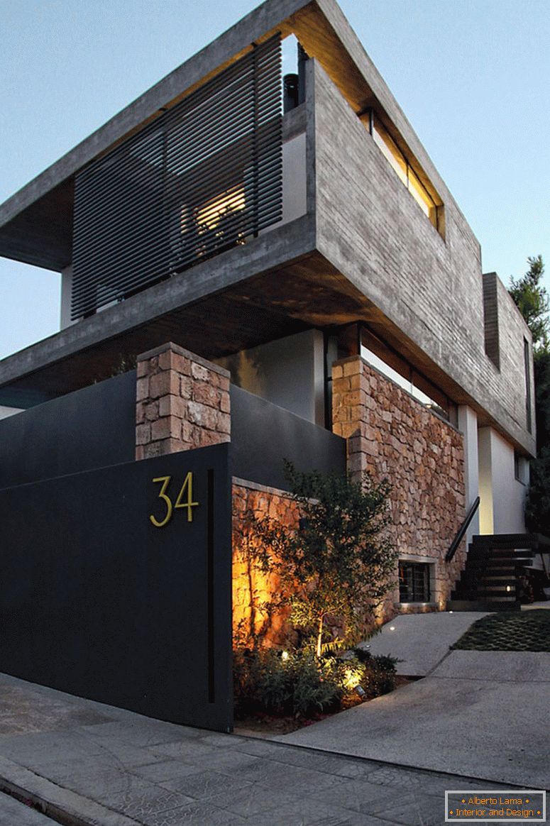 Design of a modern private house