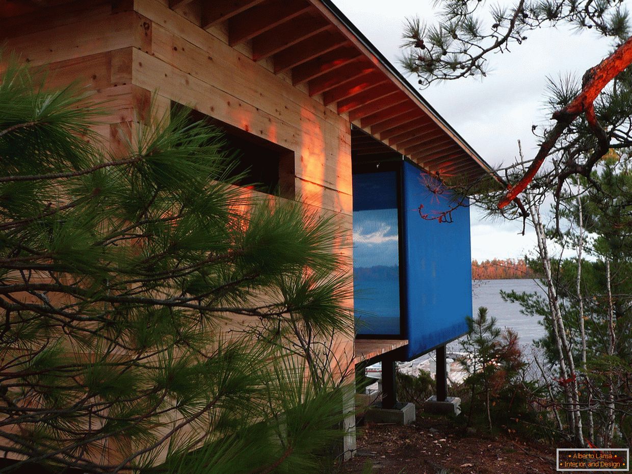 Design of a house on stilts 