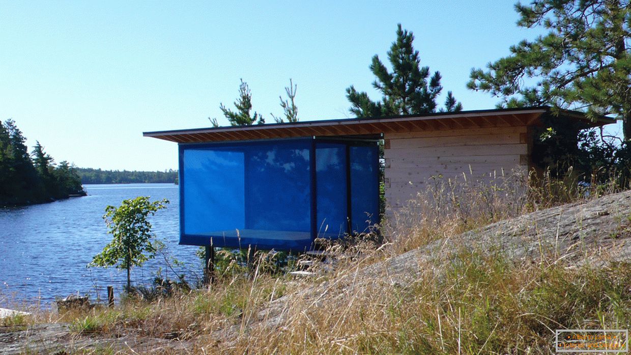 Design of a house on stilts 