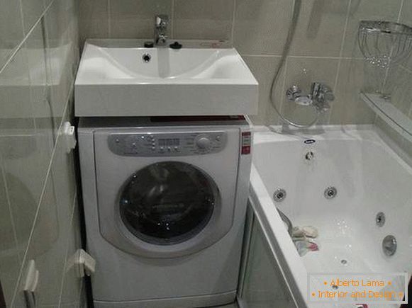 bathroom design with washing machine, photo 1