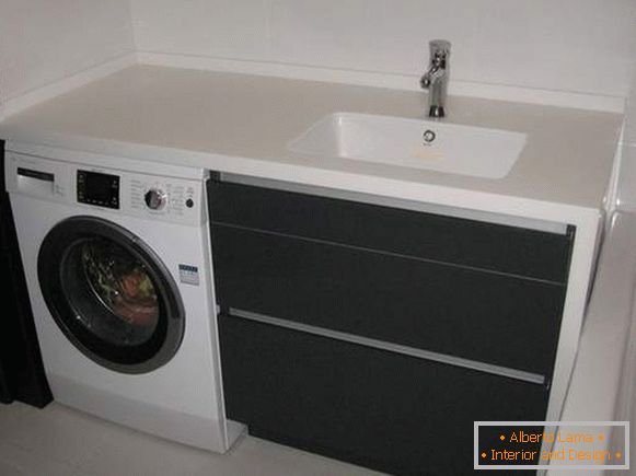 design of a bathroom with a washing machine, photo 12