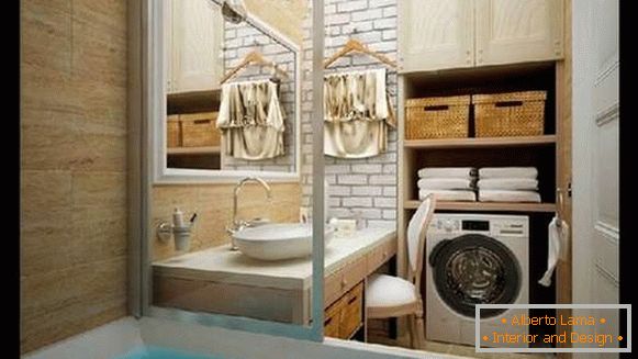 bathroom design with washing machine, photo 15