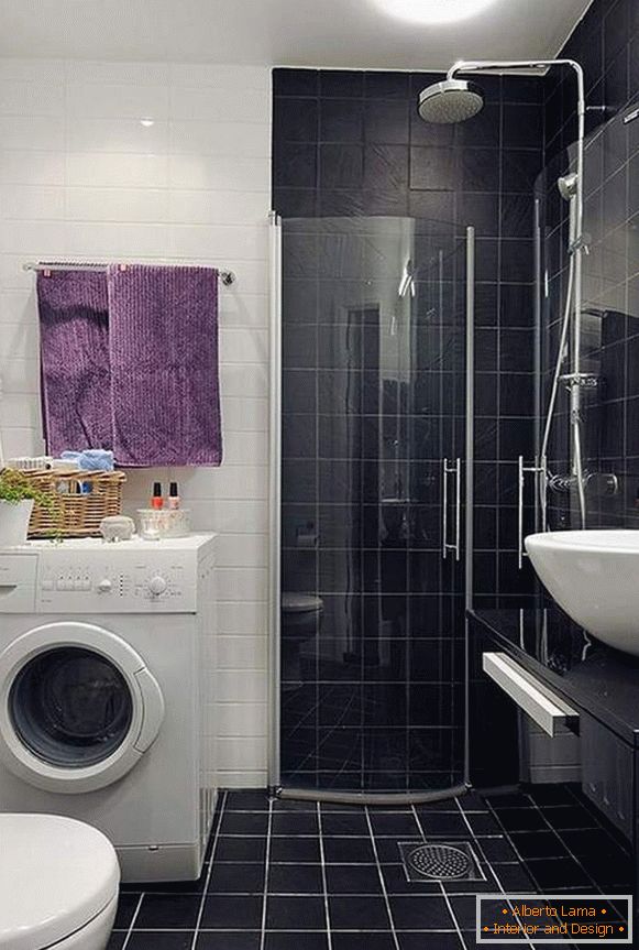 bathroom design with a washing machine photo, photo 20