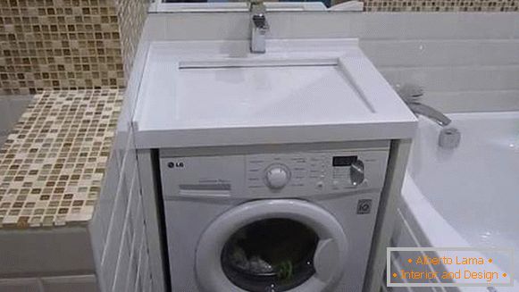 bathroom design with a washing machine photo, photo 6