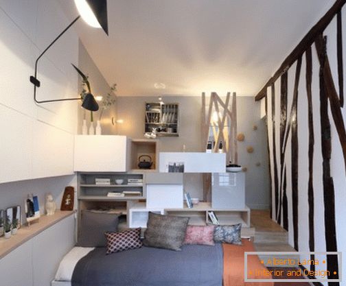 Interior design of a small apartment from Julie Nabuchit