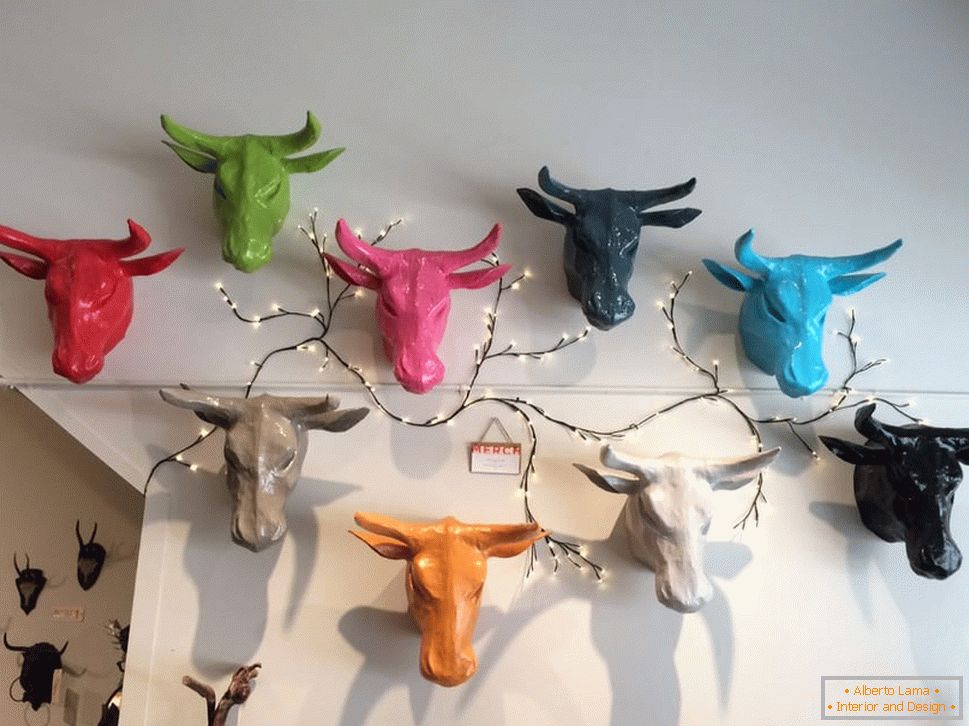 Multi-colored bulls