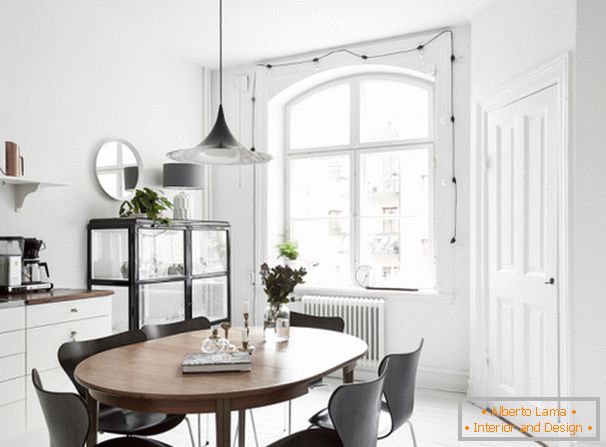 Dining table in the kitchen