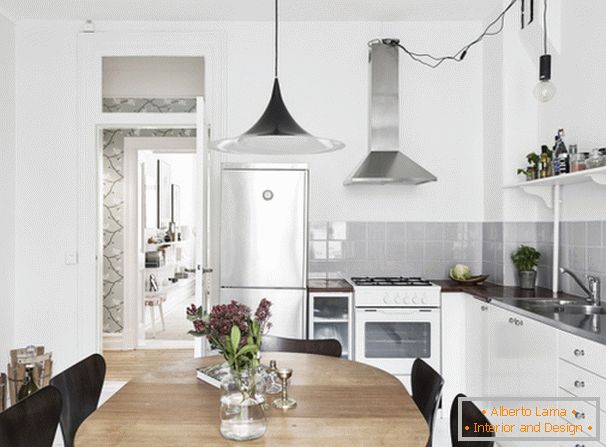 Kitchen in white color