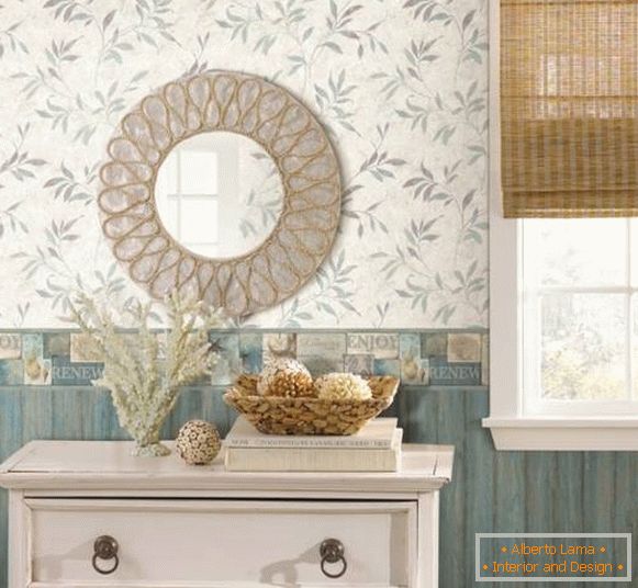 The best ideas for combining wallpapers with photo interiors