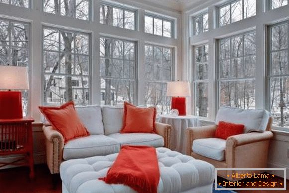Energy saving windows - photo of the living room
