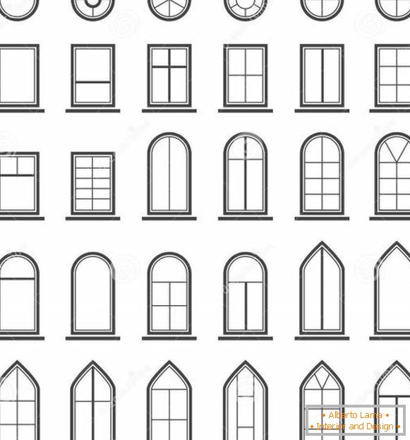 Which windows are better - choose the shape of the windows for the house