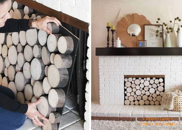 Decorative fireplace in the apartment with your own hands