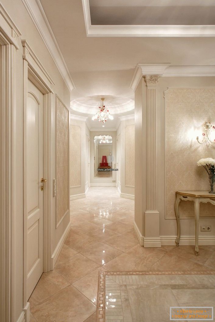 Corridor in style neoclassicism