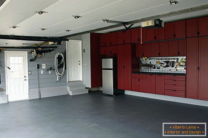 Interior of the garage