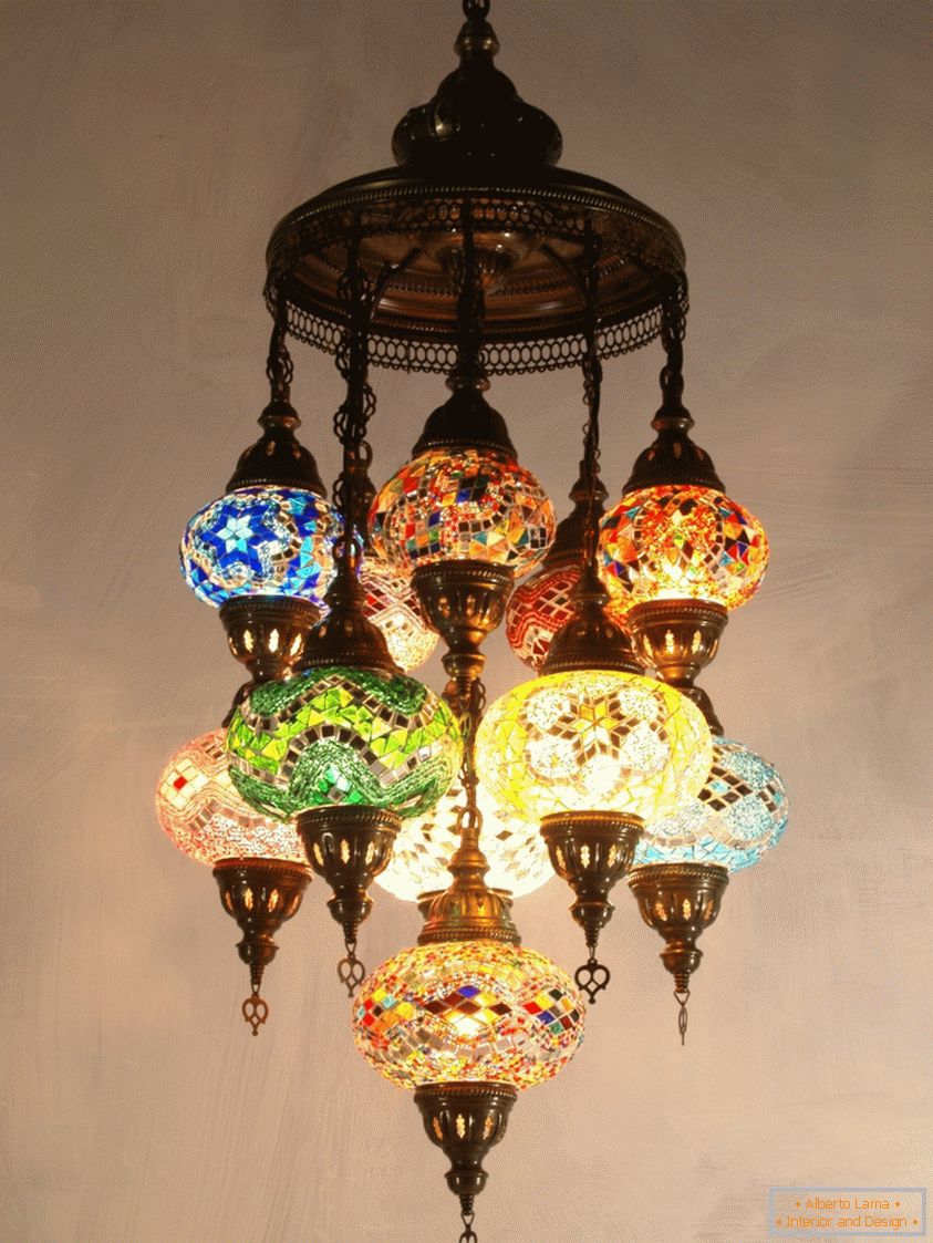 Chandeliers use different types of lamps