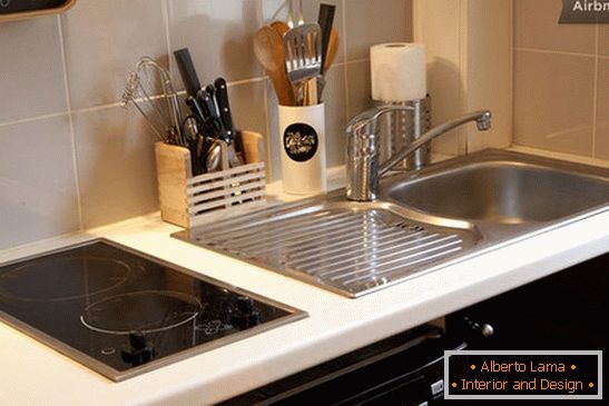 Kitchen in a small apartment