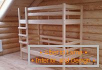 How to make a children's bunk bed with their own hands