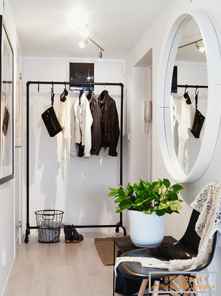 Entrance hall in white color