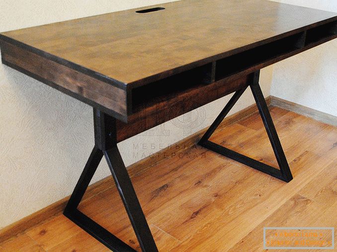 make a table in loft style, photo 4