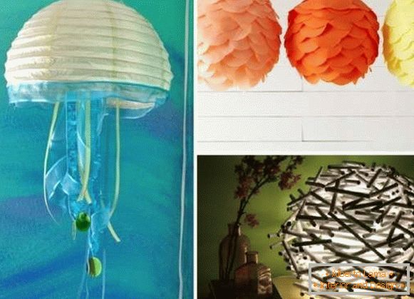 How to make a lamp yourself - 15 ideas with step-by-step photos