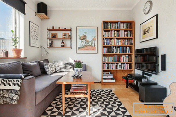 Guitar in the interior of the living room