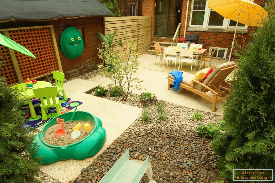 Playground in the courtyard