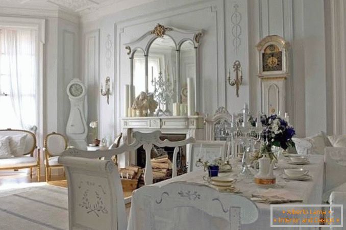Classic interior design in Scandinavian style
